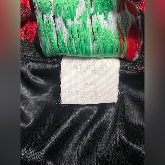 (SOLD) RARE 1999 Lip Service Eternal Hell Mesh Maxi Skirt in Red - Picture 5 of 6